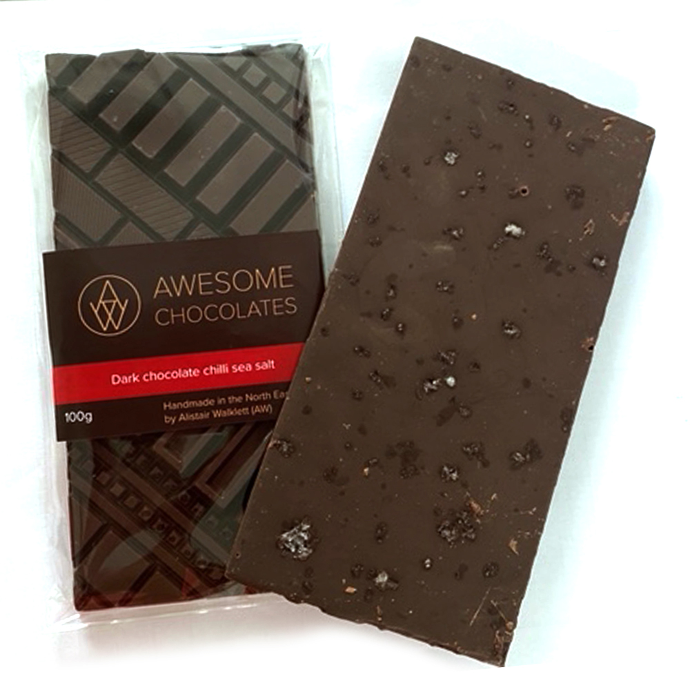DARK CHOCOLATE CHILLI SEA SALT 55%