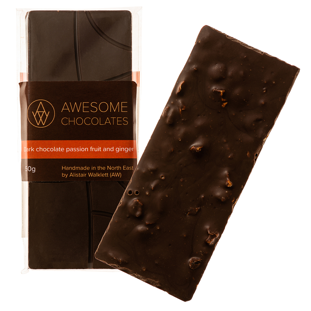 Dark chocolate passion fruit and ginger 55% - Image 4