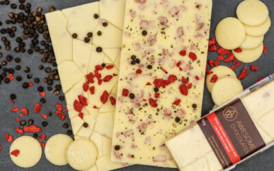 Why you should choose – White chocolate strawberry and cracked black pepper